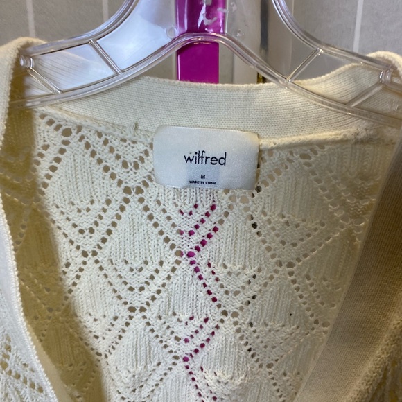 Wilfred Ivory Open-Knit Cardigan - Picture 2 of 6